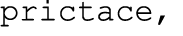 prictace,